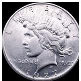 1927 Silver Peace Dollar CLOSELY UNCIRCULATED