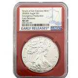 2020-S Silver Eagle NGC MS69