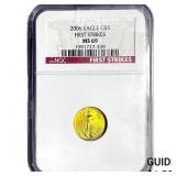 2006 1/10oz $5 Gold Eagle NGC MS69 First Strikes