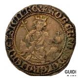 1309-1347 Napels & Sicily Silver Gros NEARLY UNCIR