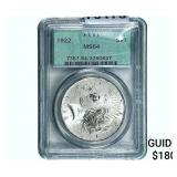 1922 Silver Peace Dollar PCGS MS64