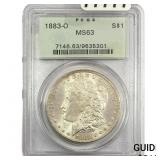 1883-O Morgan Silver Dollar PCGS MS63