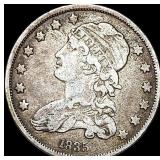 1835 Capped Bust Silver Quarter ABOUT UNCIRCULATE