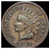 1886 Indian Head Cent NEARLY UNCIRCULATED