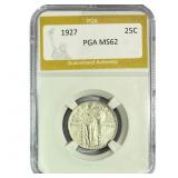 1927 Standing Liberty Quarter PGA MS62
