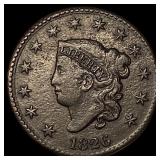 1826 Coronet Head Large Cent ABOUT UNCIRCULATED
