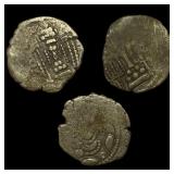 [3 Coins] Pratihara 780-980 AD SIlver Drachm NEAR