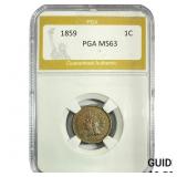 1859 Indian Head Cent PGA MS63