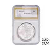 1904-O Morgan Silver Dollar PGA MS67