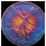 1985 Mexico Silver 1 Onza Libertad CLOSELY UNCIRCU