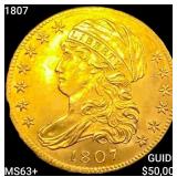 1807 $5 Gold Half Eagle CHOICE BU+