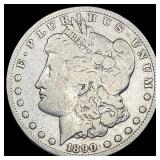1890-CC Silver Morgan Dollar LIGHTLY CIRCULATED