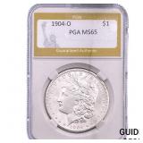 1904-O Morgan Silver Dollar PGA MS65