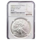 2008-W Rev 07 Silver Eagle NGC MS69