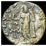 58-12 BC Indo-Scythian SIlver Drachm NEARLY UNCIRC