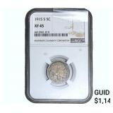 1915-S Buffalo Nickel NGC XF45