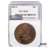 1884-S Morgan Silver Dollar PCI MS61