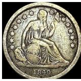1840 Seated Liberty Dime LIGHTLY CIRCULATED