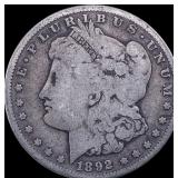 1892-S Silver Morgan Dollar NICELY CIRCULATED