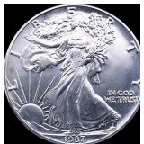 1987 Silver American Eagle $1 NICELY CIRCULATED