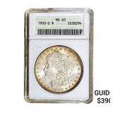 1900-O Morgan Silver Dollar ANACS MS65