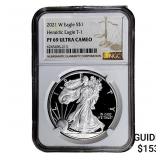 2021-W Silver Eagle NGC PF69 UC Heraldic Eagle T-1