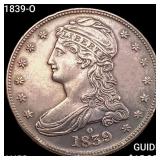 1839-O Capped Bust Half Dollar CHOICE AU