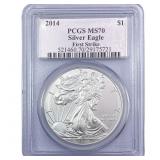 2014 Silver Eagle PCGS MS70