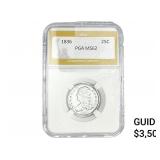 1836 Capped Bust Quarter PGA MS62