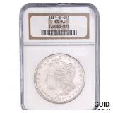 1881-S Morgan Silver Dollar NGC MS64
