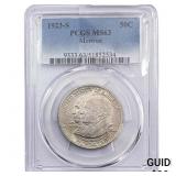 1923-S Monroe Half Dollar PCGS MS63