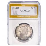 1892 Barber Half Dollar PGA MS65+