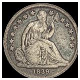 1839-O Silver Seated Liberty Dime LIGHTLY CIRCULAT