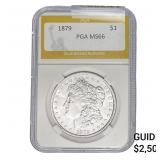 1879 Morgan Silver Dollar PGA MS66