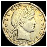 1908-D Silver Barber Quarter CLOSELY  UNCIRCULATE