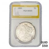 1886 Morgan Silver Dollar PGA MS65