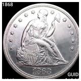 1868 Seated Liberty Dollar CHOICE BU