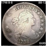 1798 B-8, BB-125 Draped Bust Dollar LIGHTLY CIRCUL