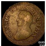 1797 Pius VI 5 Baiocchi CLOSELY UNCIRCULATED