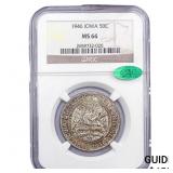 1946 CAC Iowa Half Dollar NGC MS66