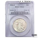 1941-S Walking Liberty Half Dollar PCGS MS63