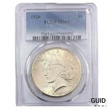 1926 Silver Peace Dollar PCGS MS63