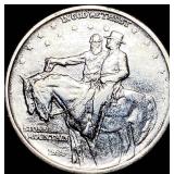 1925 Stone Mountain Half Dollar ABOUT  UNCIRCULAT