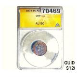 1894 Indian Head Cent ANACS AU50
