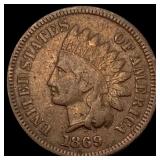1869 Indian Head Cent NICELY CIRCULATED