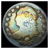 1823 Toned Capped Bust Dime NICELY CIRCULATED