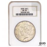 1923 Silver Peace Dollar NGC MS64