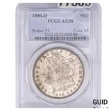 1896-O Morgan Silver Dollar PCGS AU58