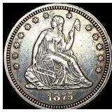 1875 Seated Liberty Quarter NICELY CIRCULATED