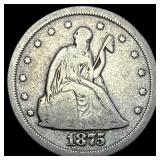 1875-S Silver Twenty Cent Piece LIGHTLY  CIRCULAT